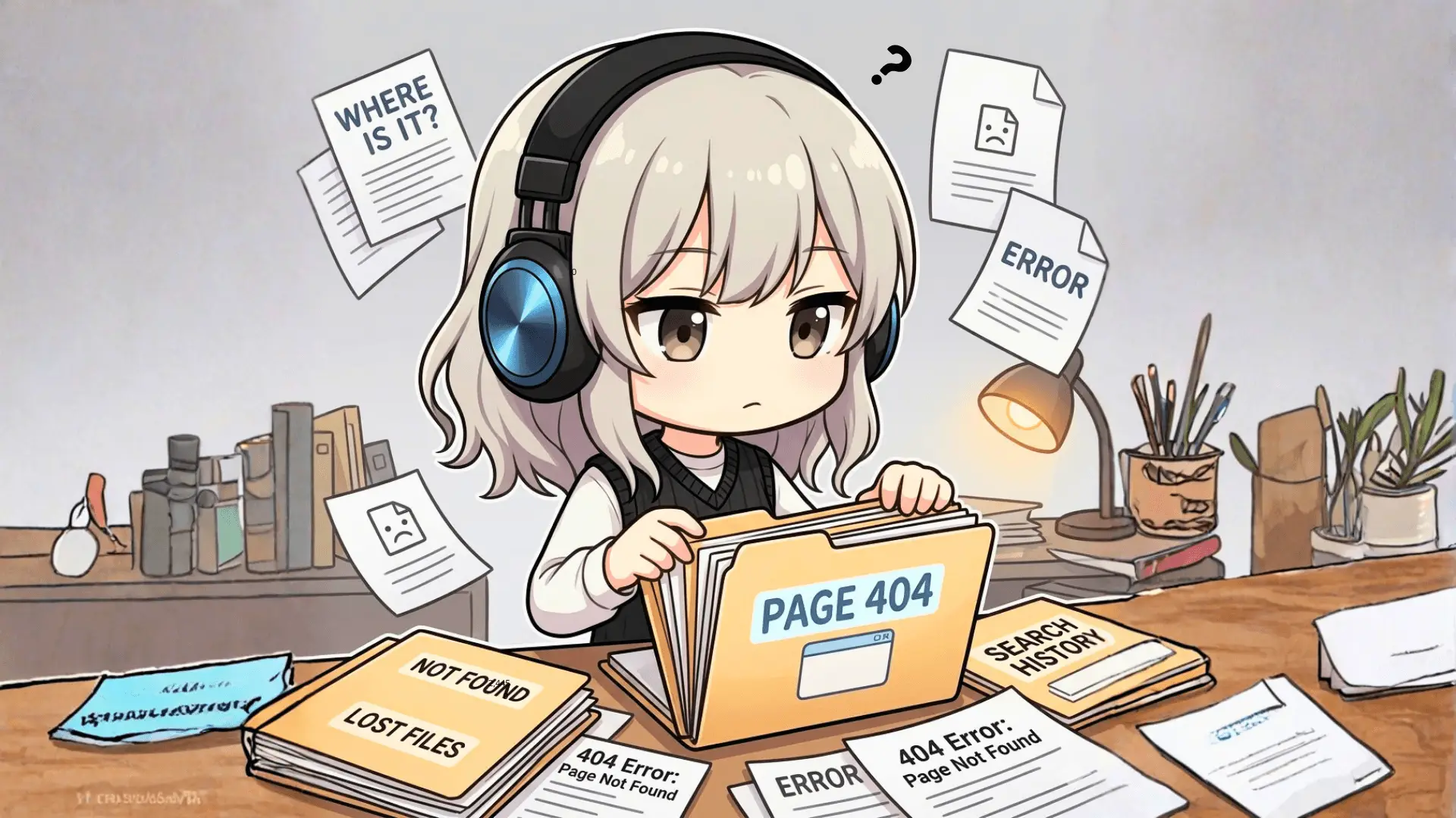 404 Page Not Found Illustration
