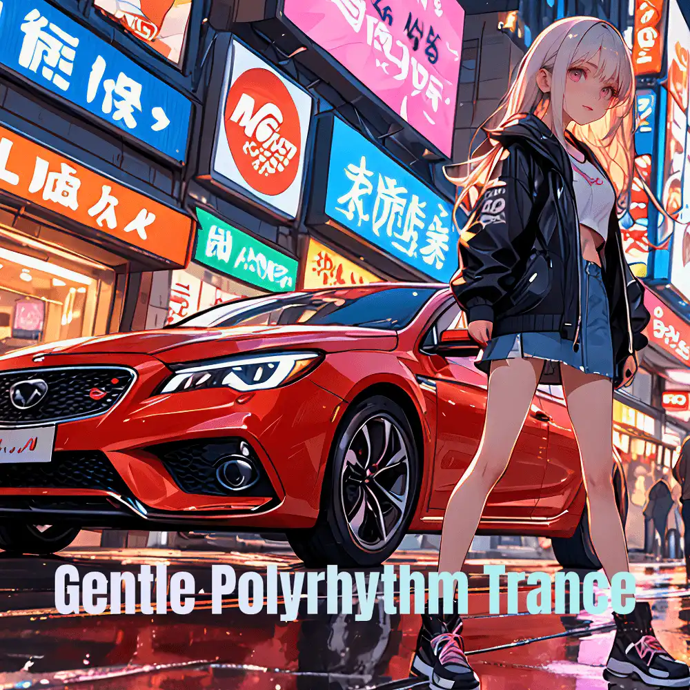 Cover artwork for Gentle Polyrhythm Trance: Steady Beats & Subtle Vibes by Nanashino-chan