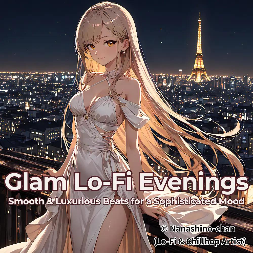 Cover artwork for Glam Lo-Fi Evenings:Elegant & Relaxing Beats by Nanashino-chan