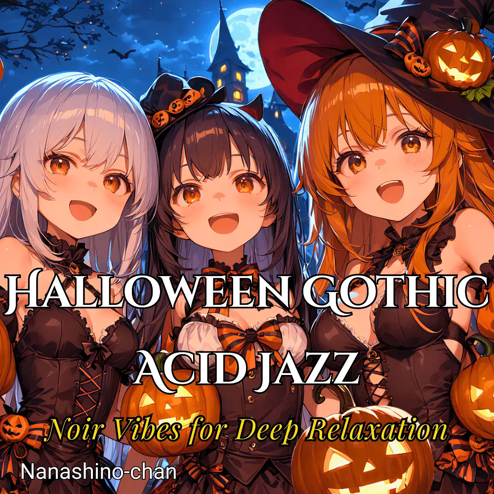 Cover artwork for Halloween Gothic Acid Jazz | Noir Vibes for Deep Relaxation by Nanashino-chan