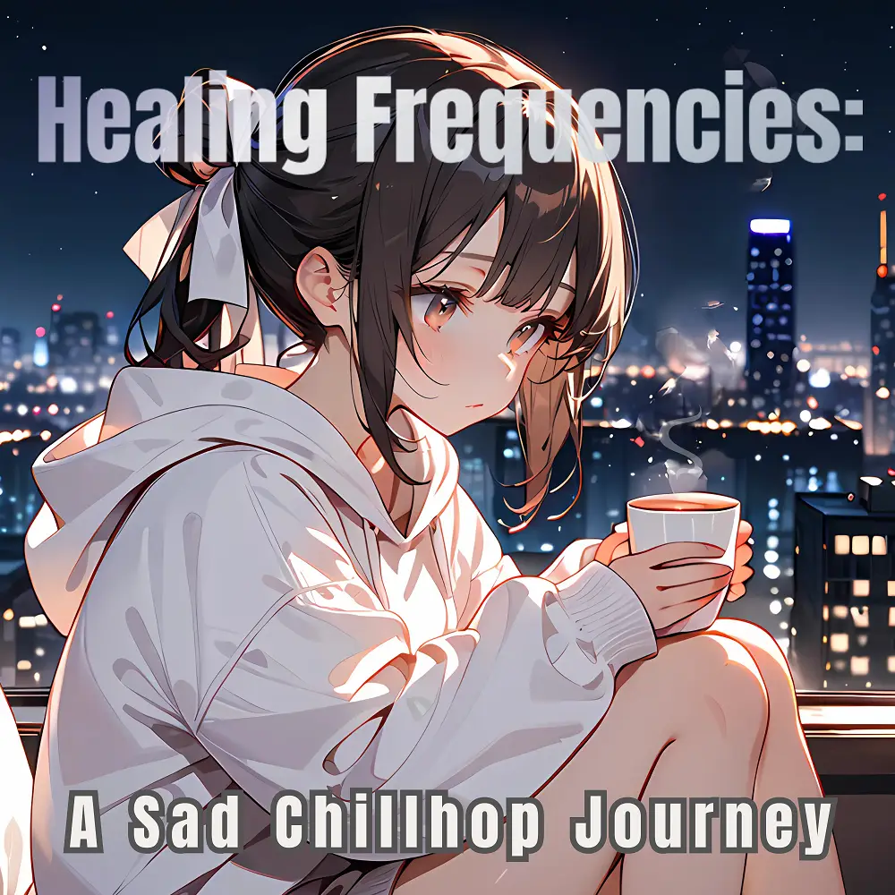 Cover artwork for Healing Frequencies: A Sad Chillhop Journey by Nanashino-chan