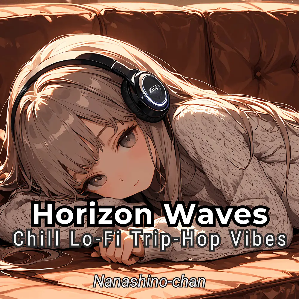 Cover artwork for Horizon Waves: Chill Lo-Fi Trip-Hop Vibes by Nanashino-chan