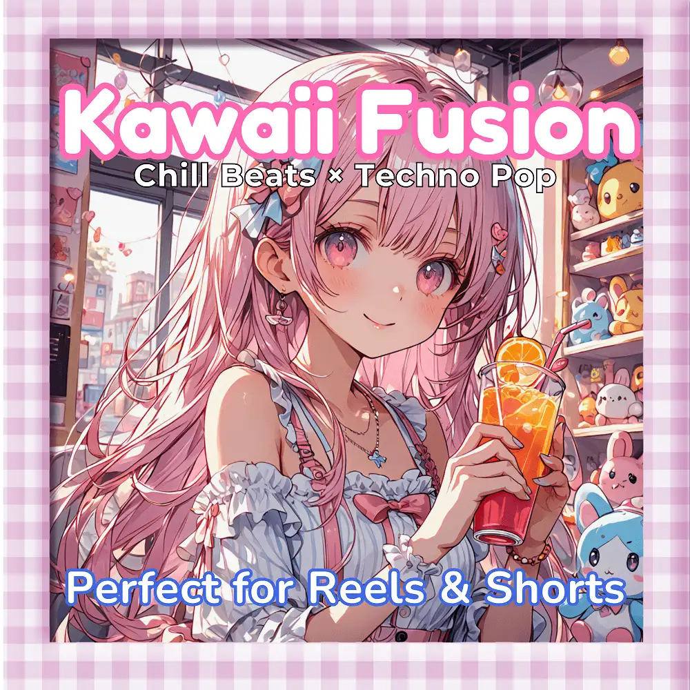 Cover artwork for Kawaii Fusion: Chill Beats with Techno Pop Energy by Nanashino-chan