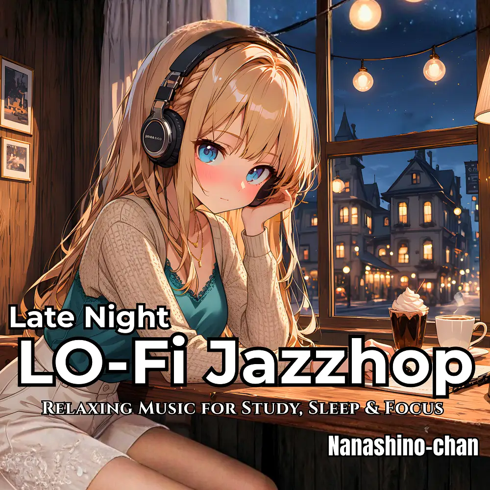 Cover artwork for Late Night Lo-Fi Jazz & Chillhop Grooves by Nanashino-chan