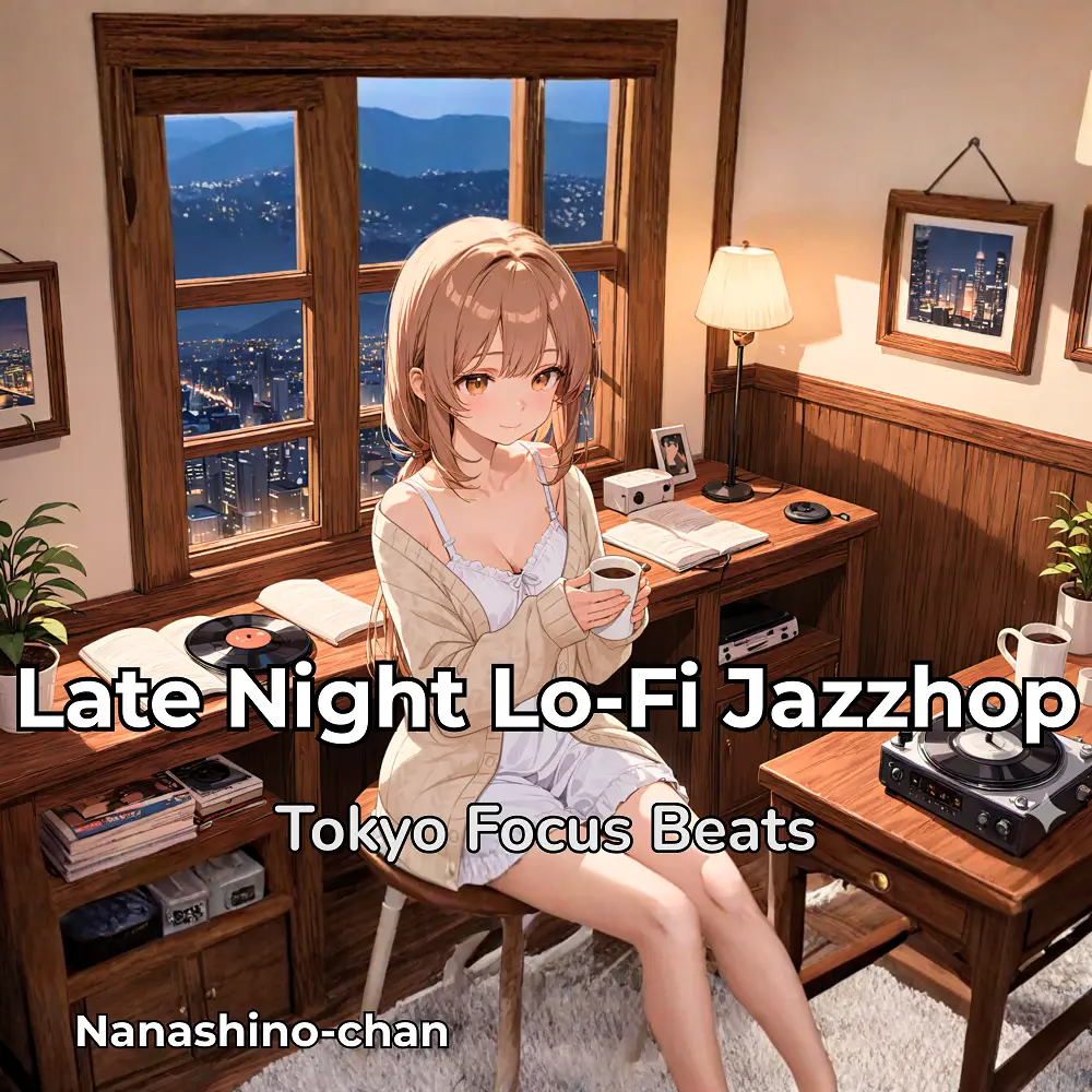 Lo-Fi Jazzhop for Late Night Focus | Relaxing Piano & Horn Chillhop Beats — album cover
