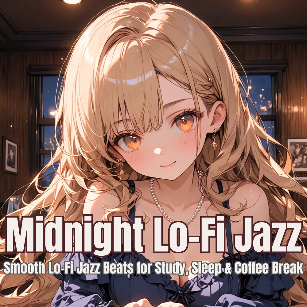 Cover artwork for Moonlight Lo-Fi: Jazz Beats for Study & Sleep by Nanashino-chan