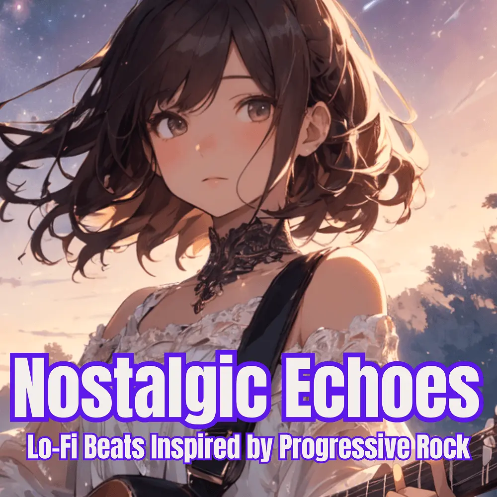 Cover artwork for Nostalgic Echoes — Lo-Fi Beats Inspired by Progressive Rock by Nanashino-chan
