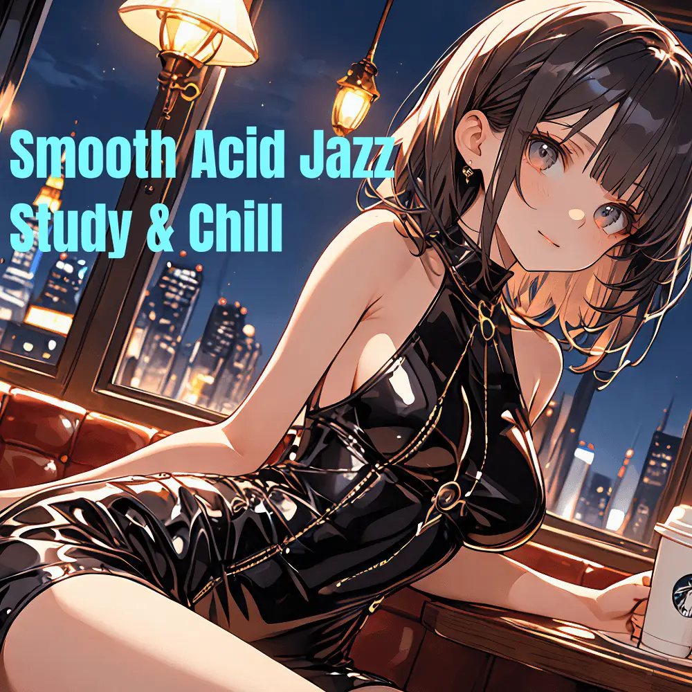 Cover artwork for Smooth Acid Jazz Vibes: Relax & Unwind with Gentle Grooves by Nanashino-chan