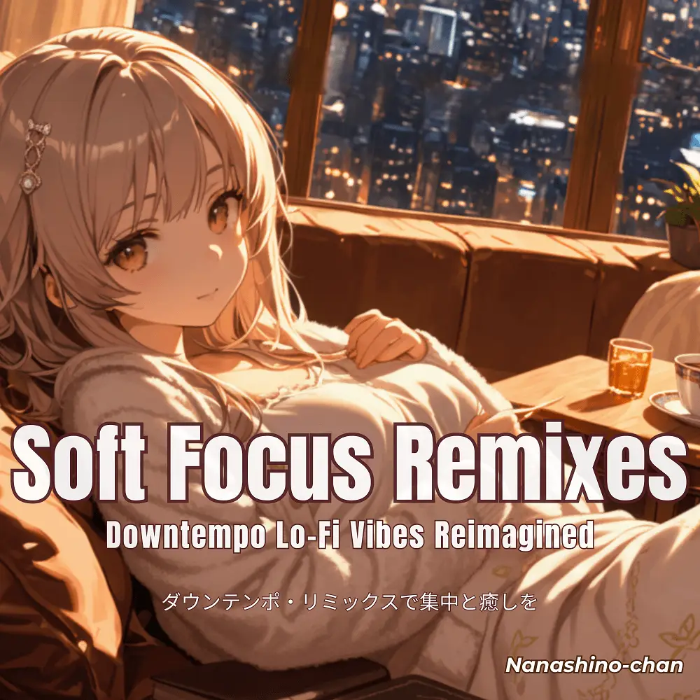 Cover artwork for Soft Focus Remixes: Downtempo Lo-Fi Vibes Reimagined by Nanashino-chan