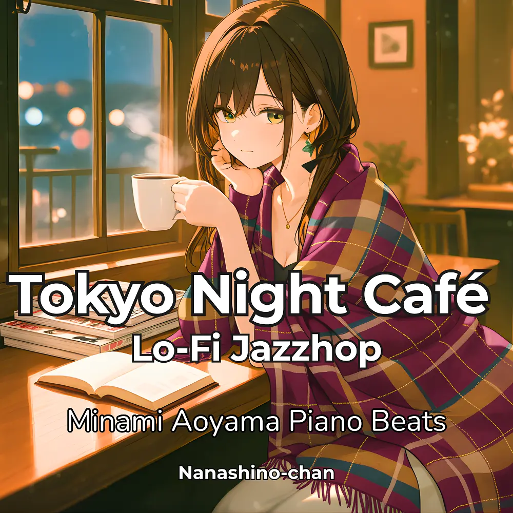Cover artwork for Tokyo Night Café Lo-Fi Jazzhop: Minami Aoyama Piano Beats by Nanashino-chan
