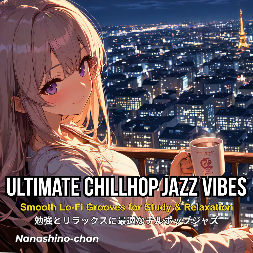 Cover artwork for Ultimate Chillhop Jazz Vibes: Smooth Lo-Fi Grooves for Study & Relaxation by Nanashino-chan