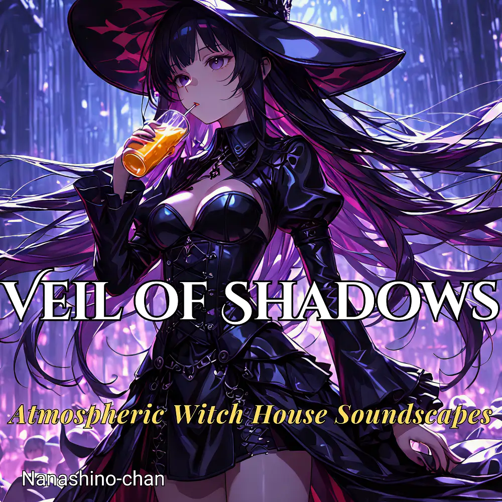Cover artwork for Veil of Shadows| Atmospheric Witch House Soundscapes by Nanashino-chan