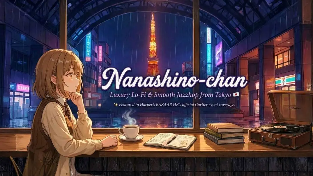 Nanashino-chan Tokyo lo-fi music artist branding visual